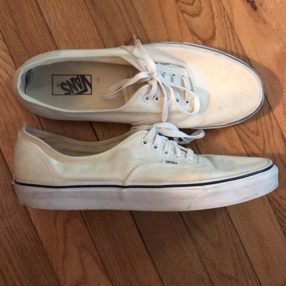 Vans Authentic Cream/White/Black Size 12